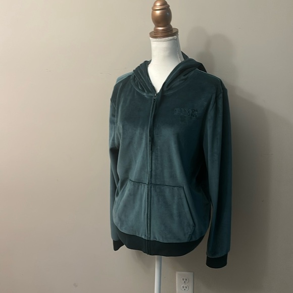 PINK VELOUR JACKET - Picture 1 of 5